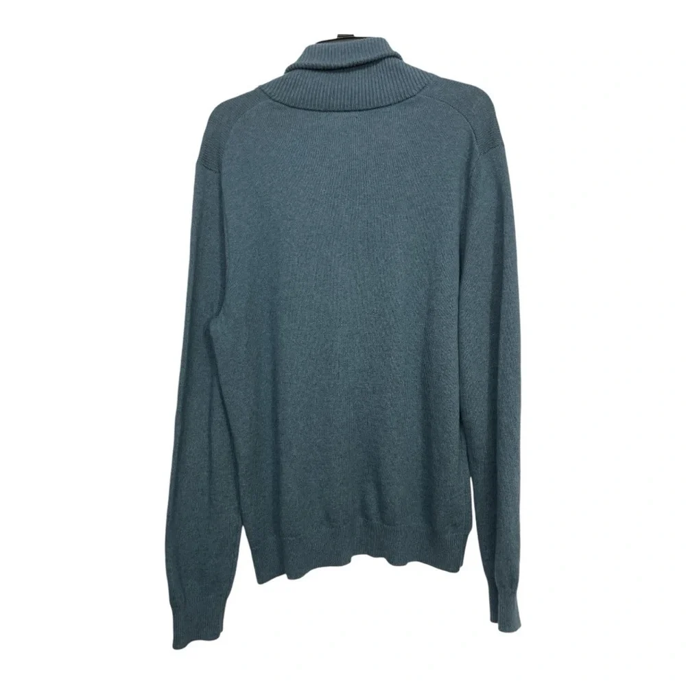 Banana Republic Men’s L Blue Shawl Collar Cotton Wool Blend Sweater